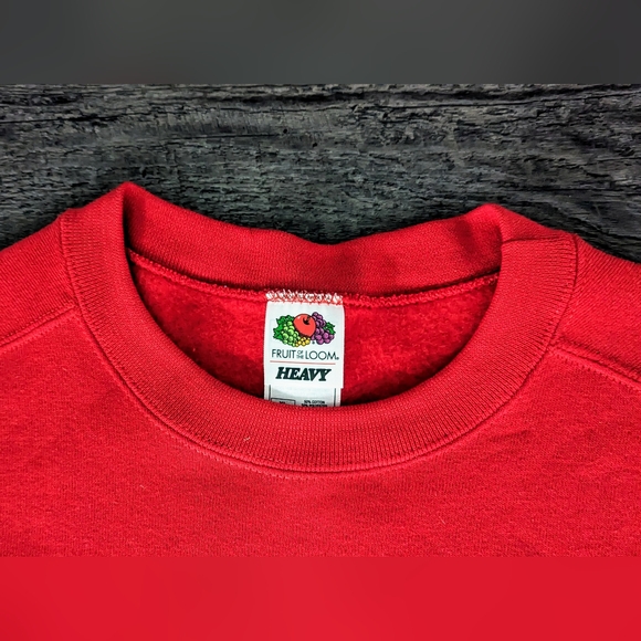 Vintage Property Of YMCA Emporia Single Stitch Red Pullover Sweatshirt USA Sz XL - Picture 4 of 8